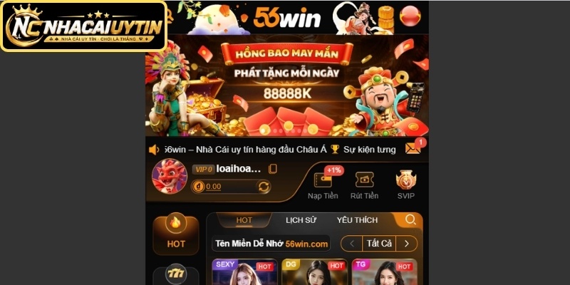 Khám phá khuyến mãi 56WIN nổi bật 2026