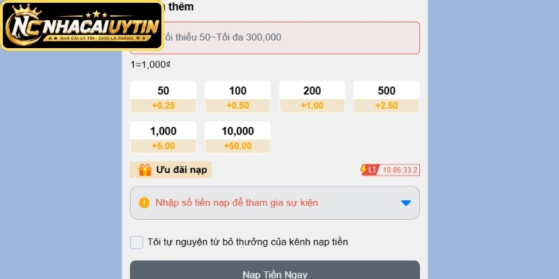 Nạp tiền 888K cần chuẩn bị gì?