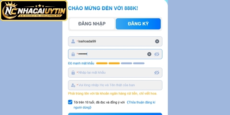 Tạo tên truy cập và mật khẩu riêng biệt